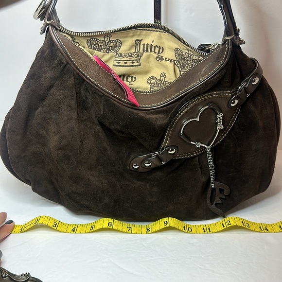 Y2K Juicy Couture Brown leather and suede shoulder bag 🤩 - Picture 14 of 14